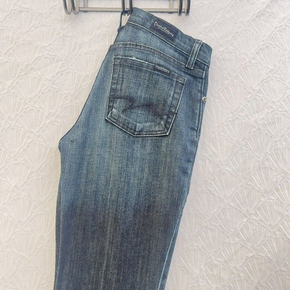 WOMEN BLUE DAVID KAHIM JEANS DENIM WEAR CUT#1176 STYLE 3500   Flex Ultra  SIZE 0 - Picture 6 of 11